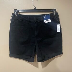 Old Navy Women's Black High-Waist Jean Shorts